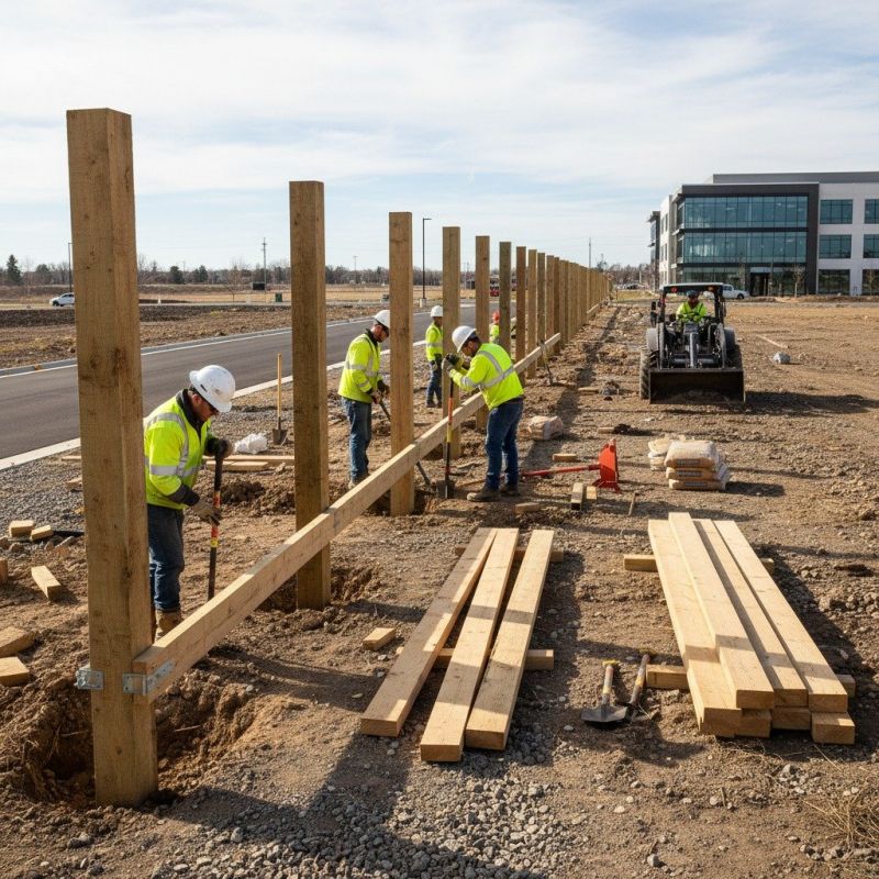 Rail Fence Installation detail